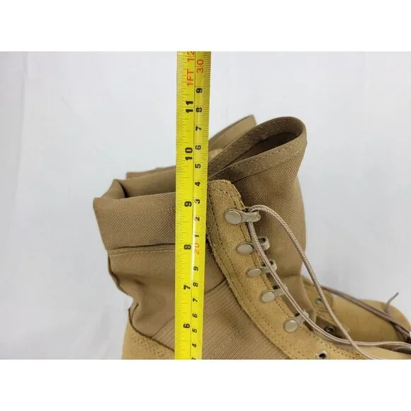 Vibram Military Hot Weather Coyote Combat Boots Mens Size 10 R Regular 798 Brown - Picture 2 of 12